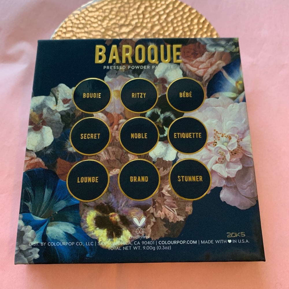 Colourpop 9 Piece Eye Shadow Palette - Baroque -  NEW - Picture 3 of 4